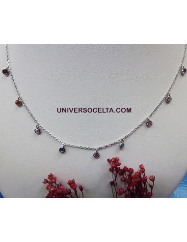 Gargantilla con colores chacra 681-83