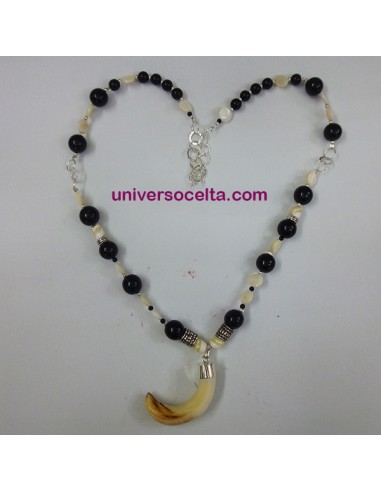 CMN Collar combinado con Madreperla y Azabache