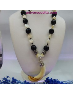 CMN Collar combinado con Madreperla y Azabache 2