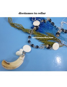 Collar de Azabache y Colmillo CNC