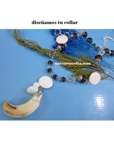 Collar de Azabache y Colmillo CNC
