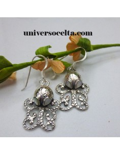 Pulpo Pendientes de Plata 623-0266