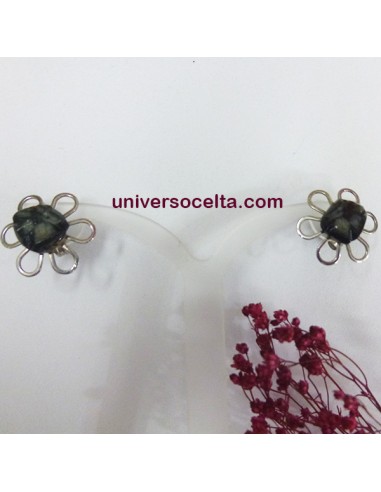 ACQ Pendientes de acero con quiastolita