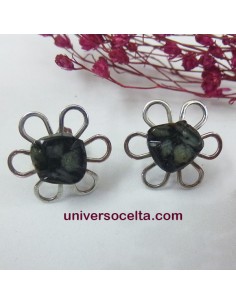 ACQ Pendientes de acero con quiastolita
