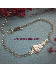 Pulsera de rolo con silueta V. Covadonga VCPR 2