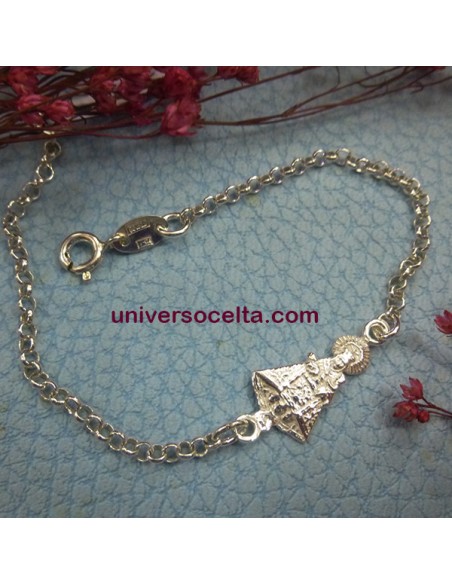 Pulsera de rolo con silueta V. Covadonga VCPR