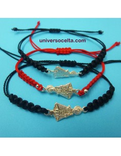 Pulsera de mackramé con medalla Covadonga PVN