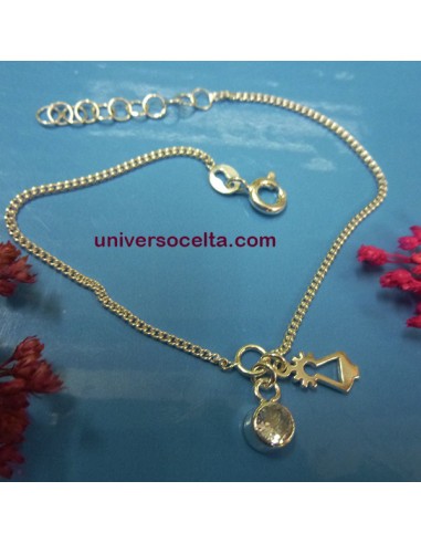 Pulserita fina con colgantes 17CV