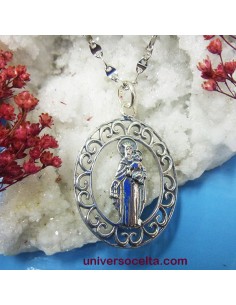 Silueta Virgen del Carmen con orla VCS