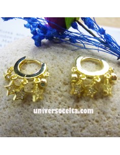 Pendientes con Estrellitas y Arete 651-0180 2