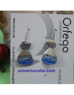 Pendiente Ayla pigmento azul 0112333